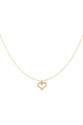 Rhinestone heart necklace
