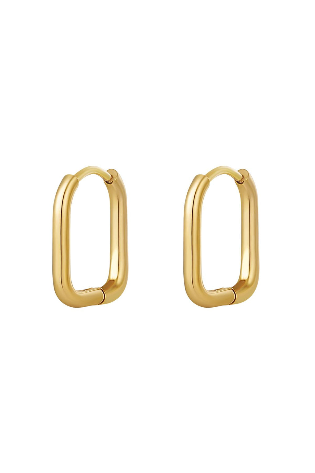 Earrings classic - large Silver Color Stainless Steel
