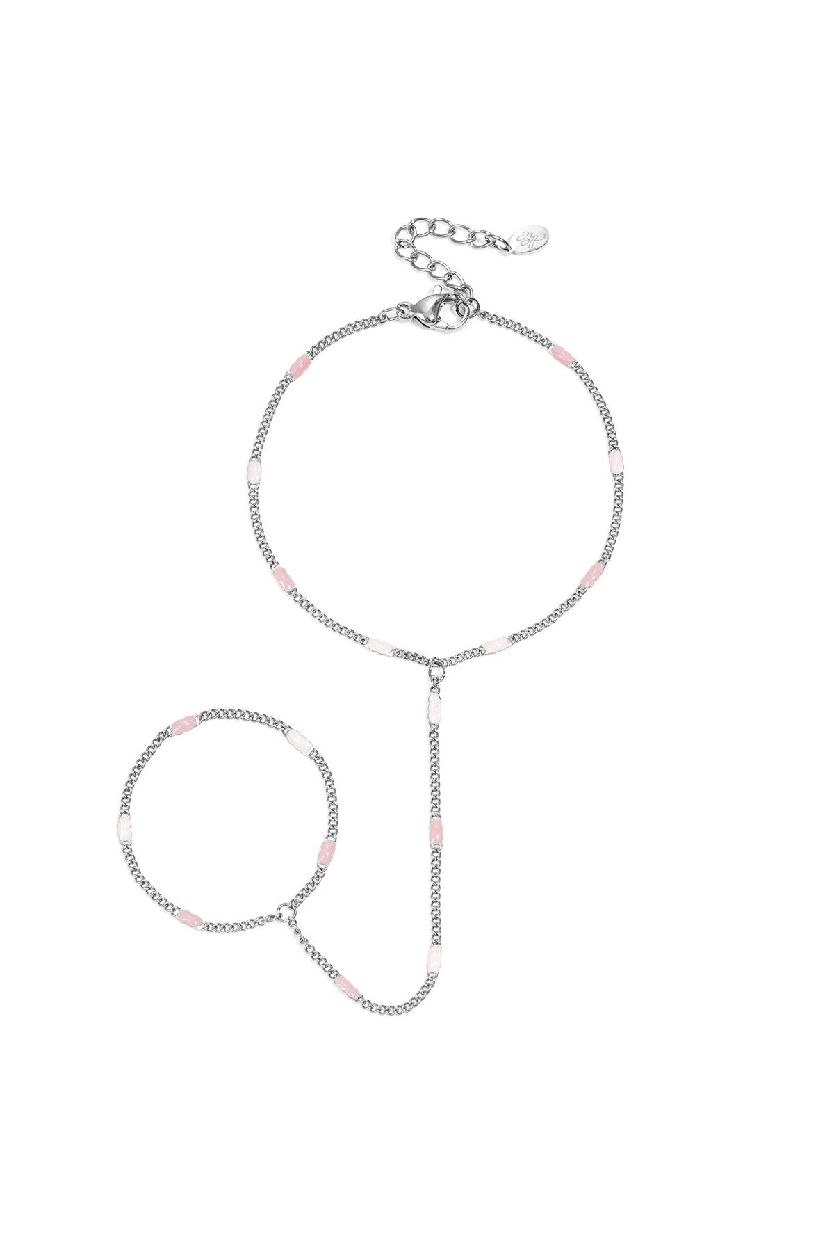 Handchain with striped pattern