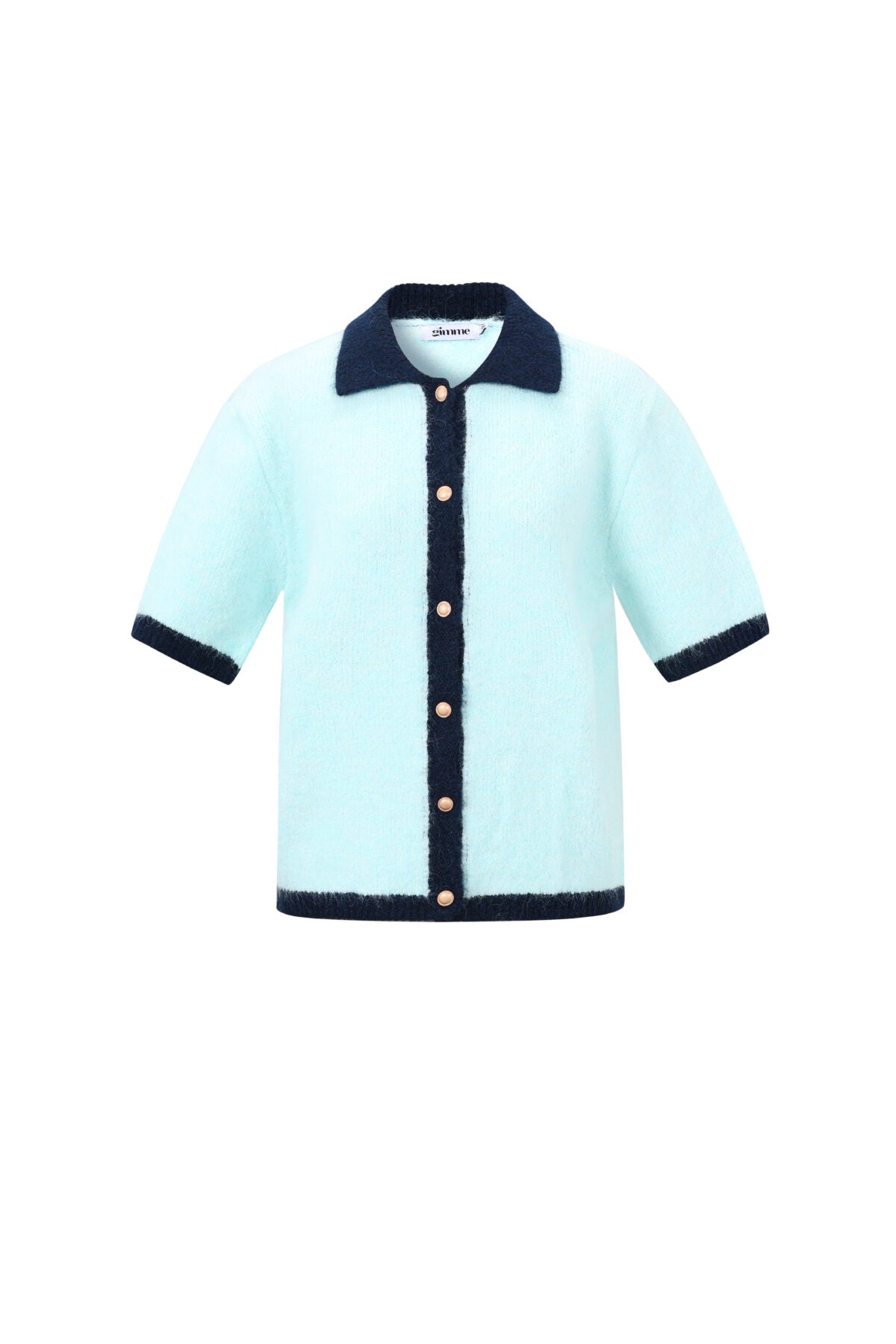 Knitted Polyester Fiber Women's Knit Cardigan Casual Color Clash