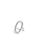 Statement ring oval-shaped and minimalist