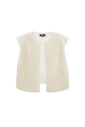 Woven Polyester Fiber Women's Vest Casual Solid Color Fall/Winter