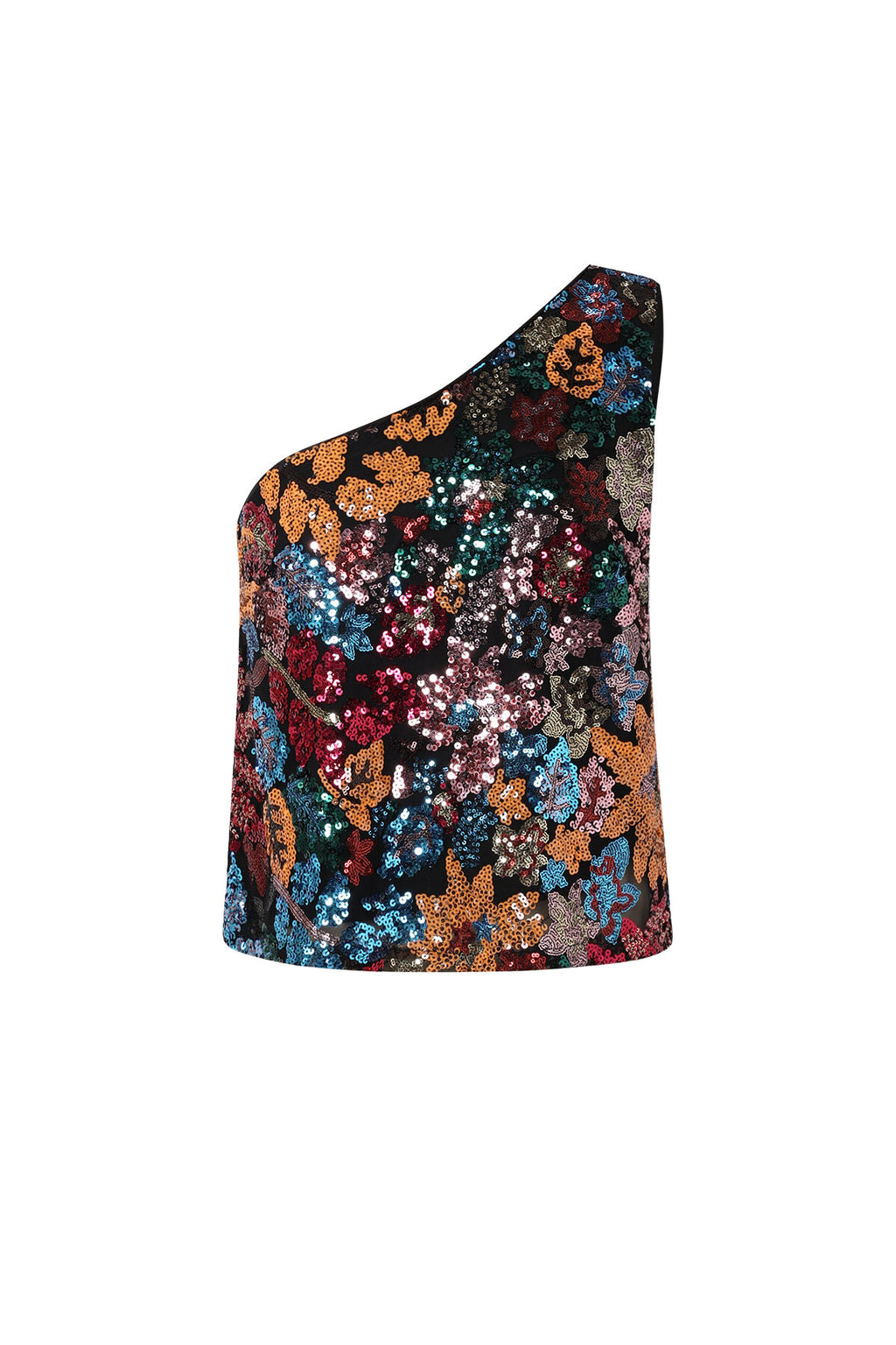 Tropical One Shoulder Top