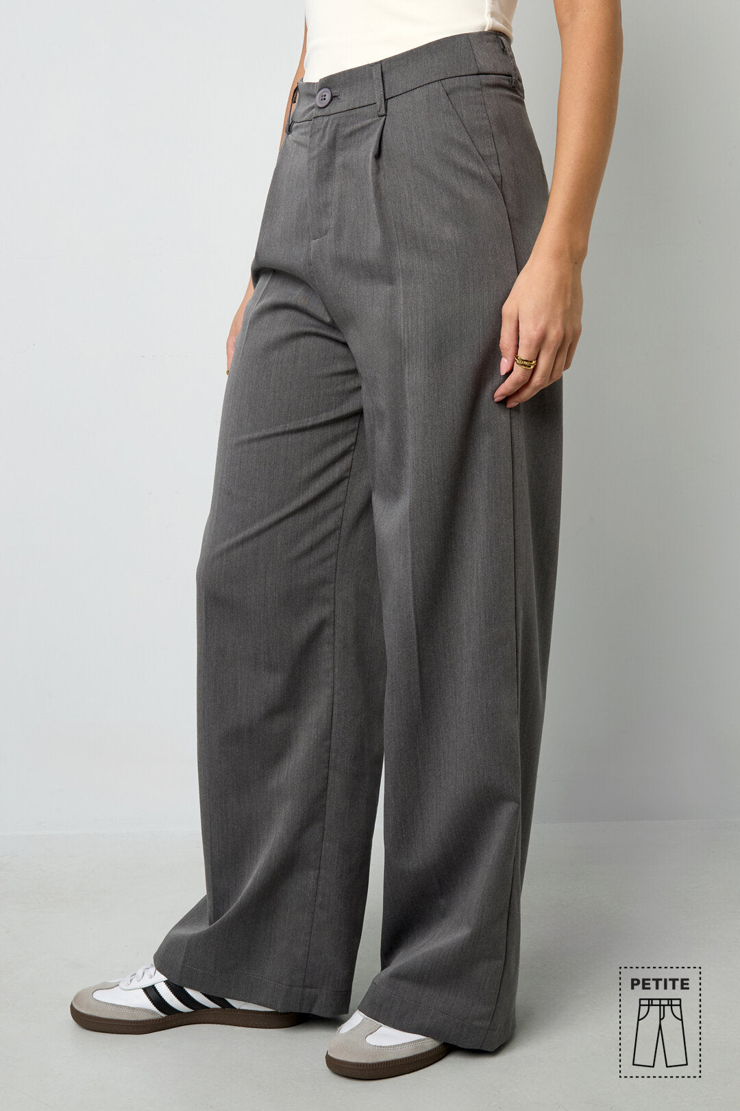 Woven Polyester Fiber Women's Straight Leg Pants Casual Fall/Winter