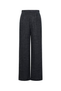 Woven Polyester Fiber Women's Straight Pants Elegant Checkered Fall/Winter