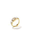 Minimalistische ringen van roestvrij staal met geometrische vormen, eenvoudige, alledaagse serie voor dames.