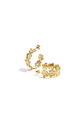 Daisy hoop earrings
