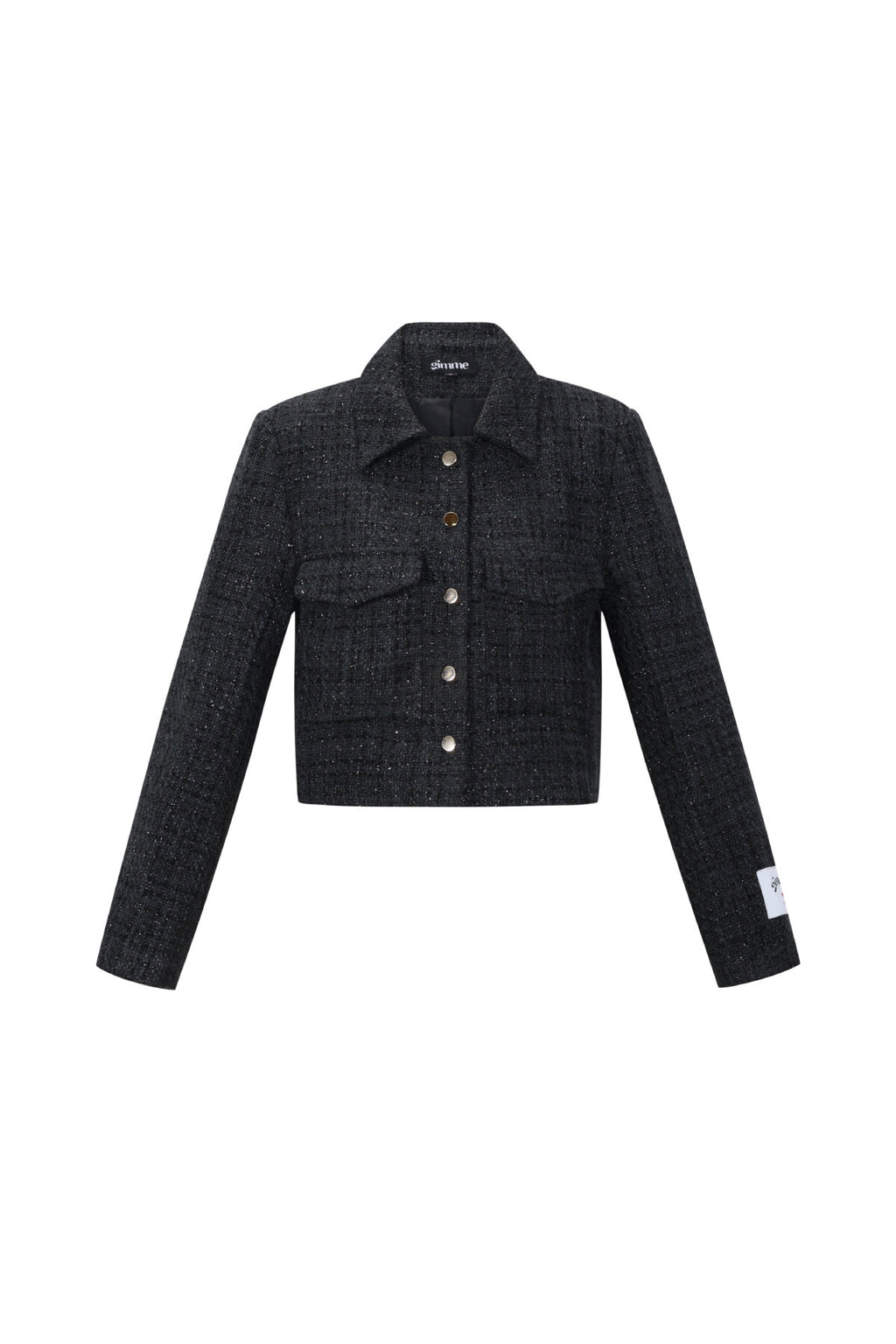 Woven Polyester Fiber Women's Jacket Elegant Checkered Statement