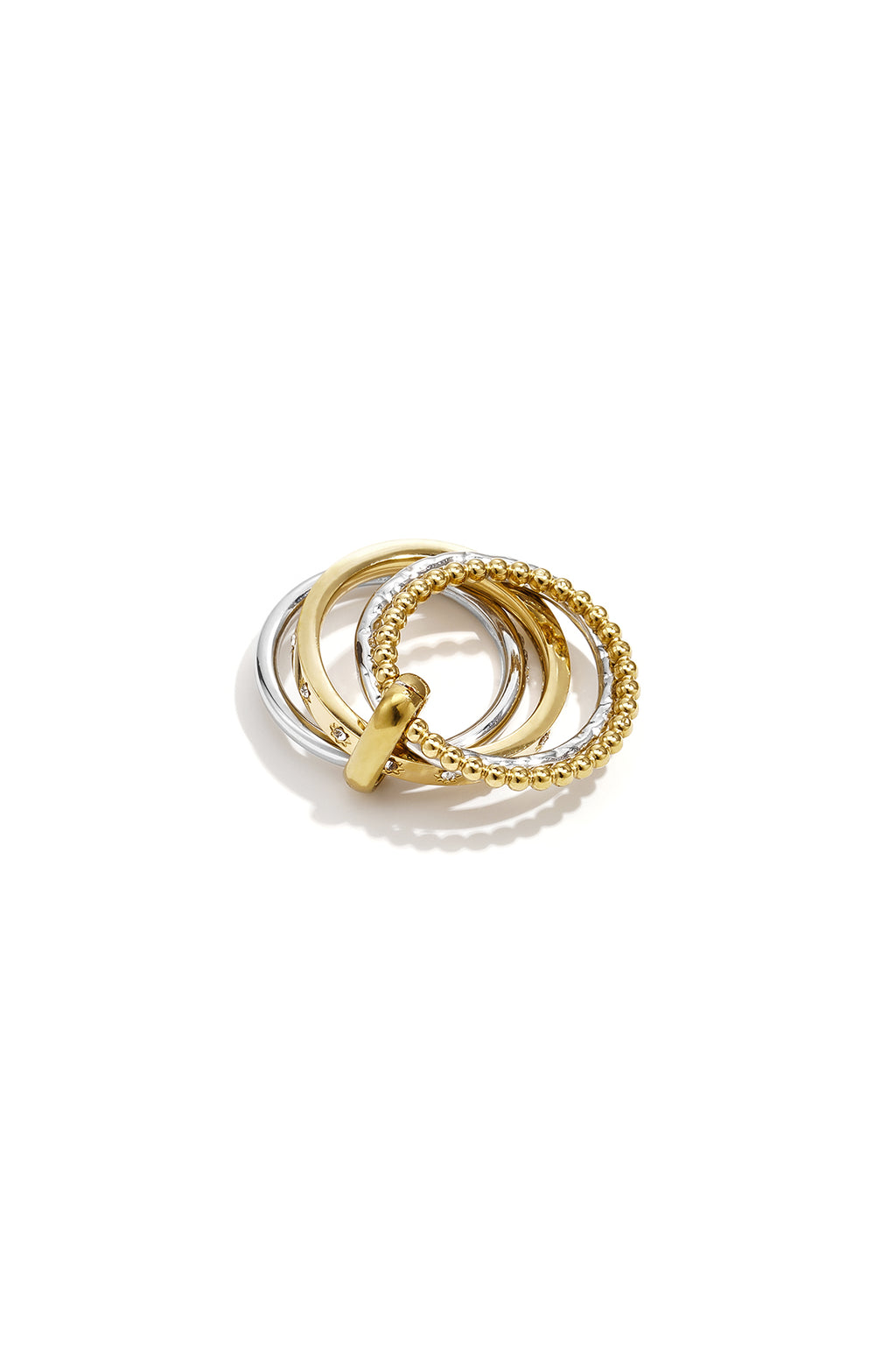Minimalistische ringen van roestvrij staal, Circle Simple Daily Simple-serie, damessieraden.