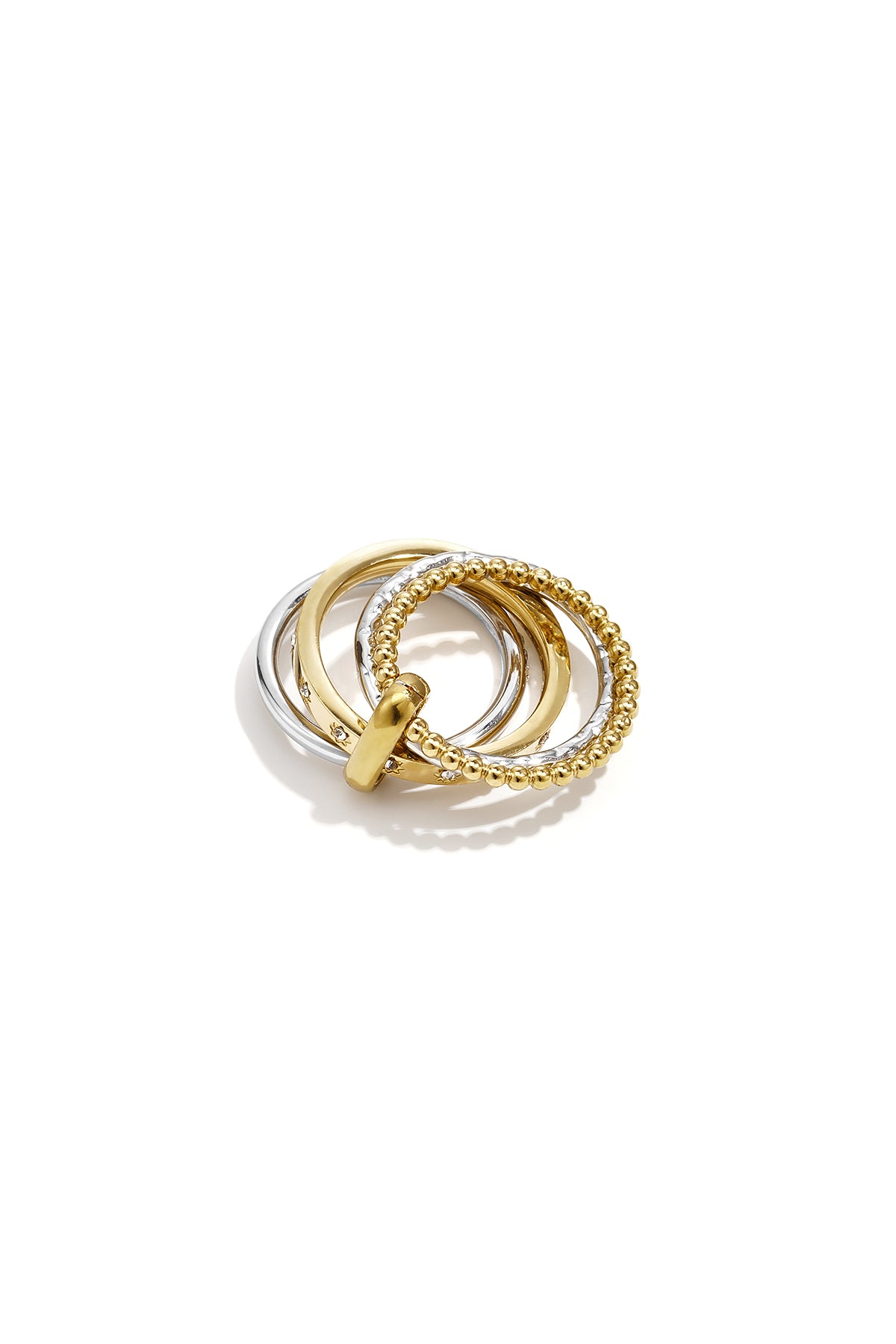 Minimalistische ringen van roestvrij staal, Circle Simple Daily Simple-serie, damessieraden.