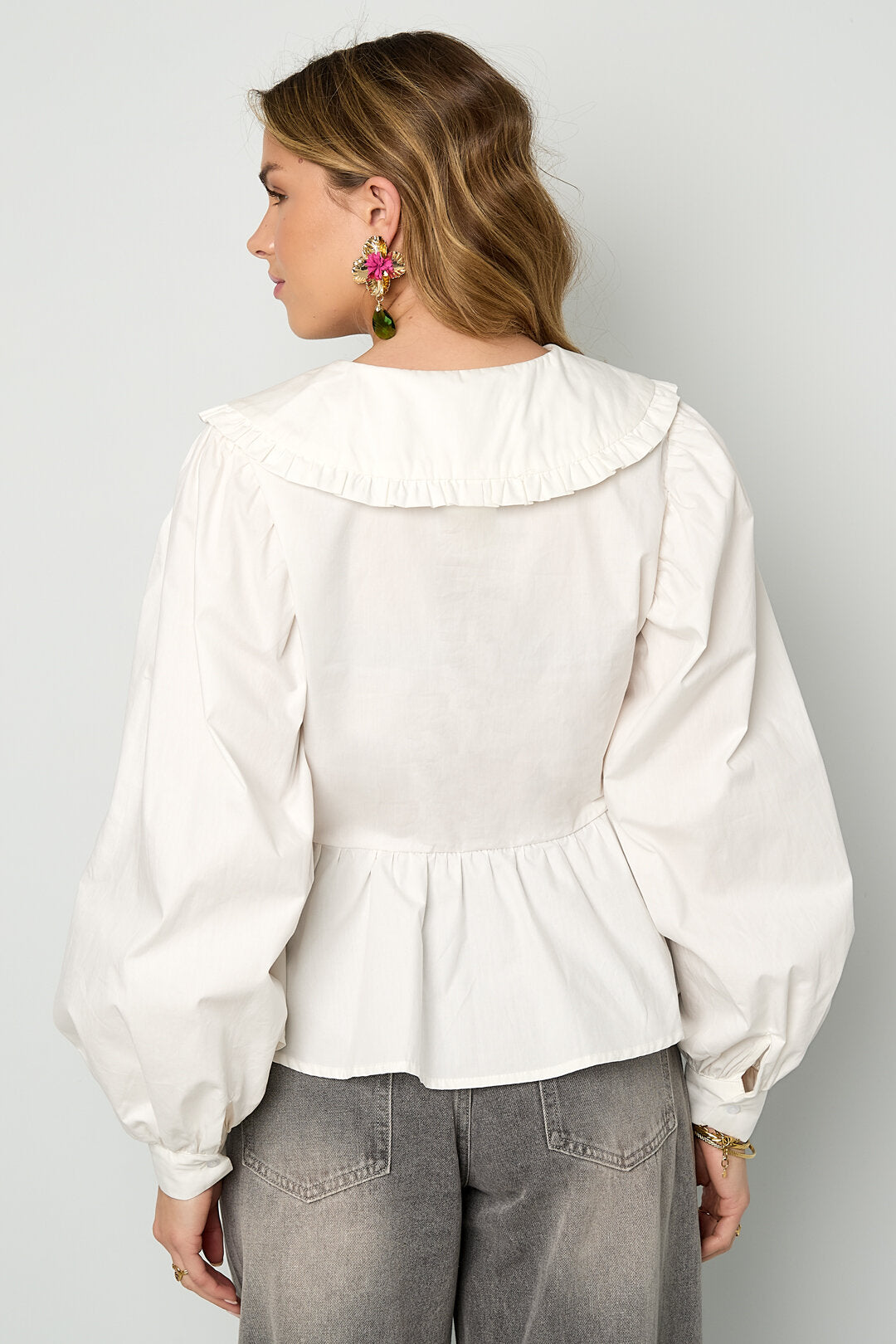 Cotton Blouses & Shirts Solid color Casual Spring/Summer  Clothes