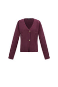 Viscose Knitted Women's Cardigan Casual Solid Color Fall/Winter