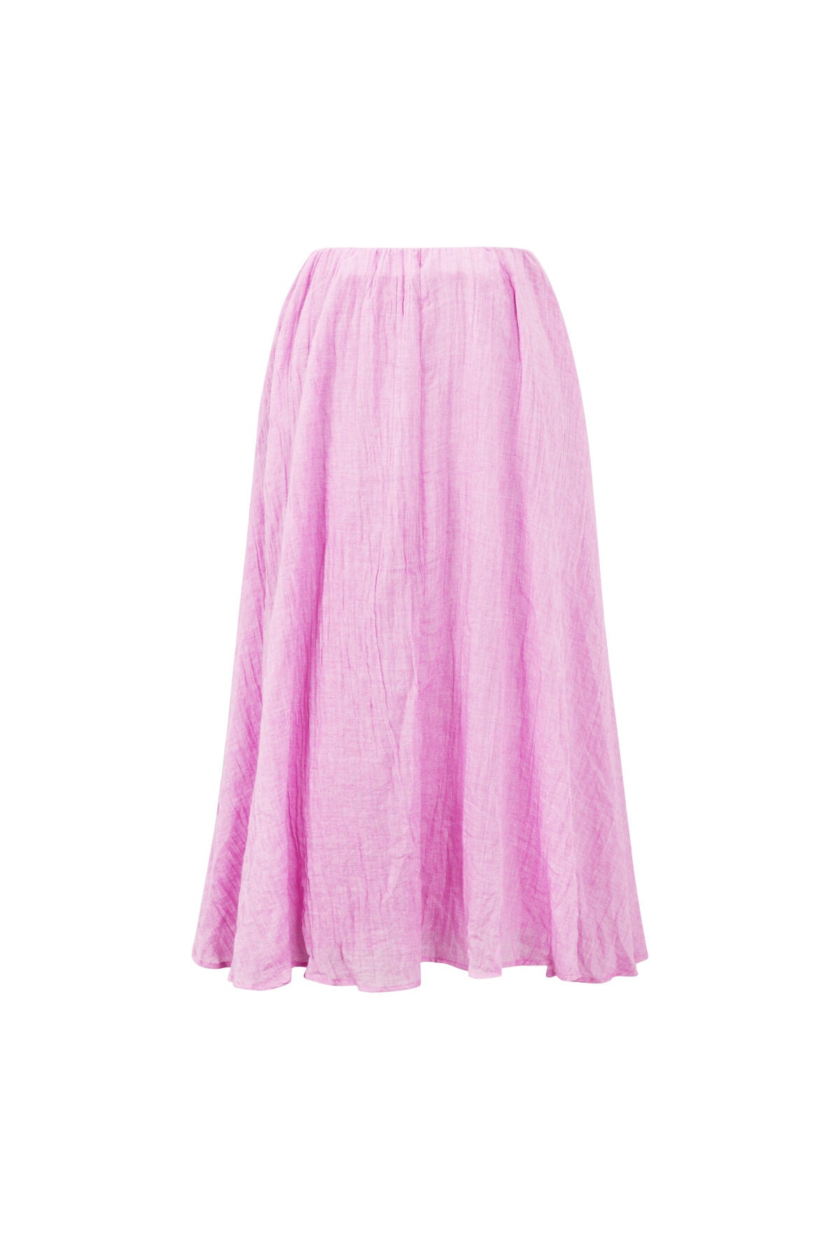 Woven Polyester Fiber Women's Maxi Skirt Casual Solid Color