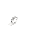 Ring met bloemen en steentjes