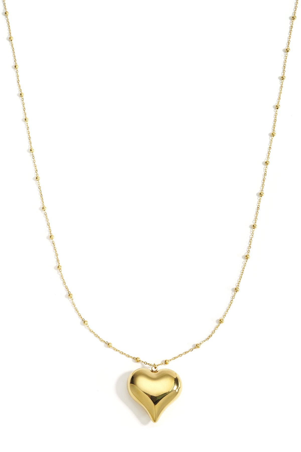 Stainless Steel Long Necklaces Heart Casual Daily Simple Series Women's jewelry