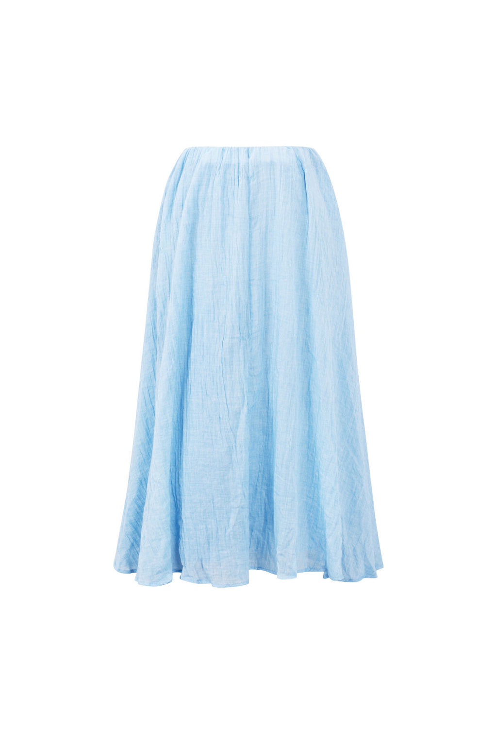 Woven Polyester Fiber Women's Maxi Skirt Casual Solid Color