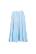 Woven Polyester Fiber Women's Maxi Skirt Casual Solid Color